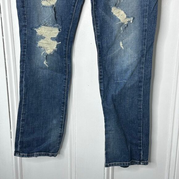 J Brand Jeans Distressed Caitland Slim Boyfriend Blitz Jeans Women's Size 27 - Picture 5 of 10